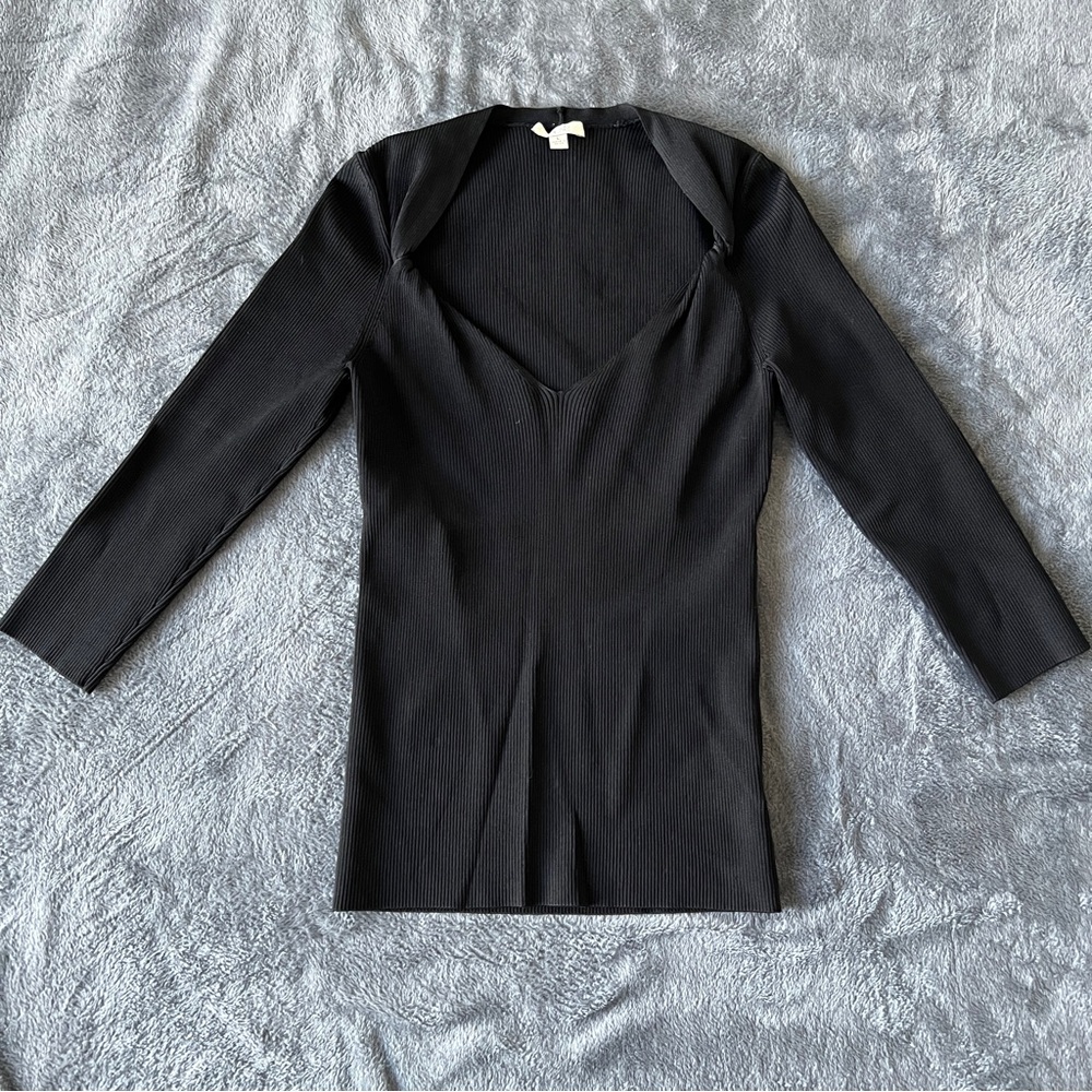 ✨Chic Black Long Sleeve Women's Top